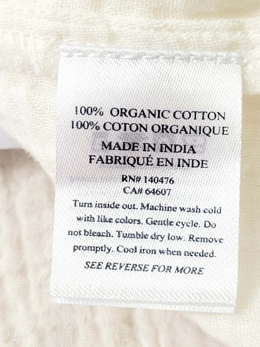 NWT FAHERTY Sintra Cove Dream Organic Cotton Gauze Dress Cover Up White - Picture 13 of 15